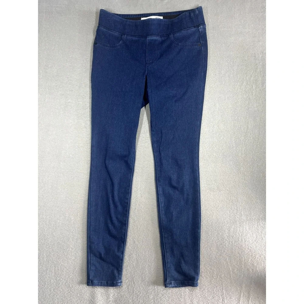 Old Navy Rockstar Jeggings Womens 4P Petite Dark Wash Blue Pull-On Stretch Denim